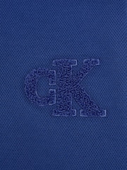 Calvin Klein Blue Bonded Pique Sweatshirt - Image 3 of 3