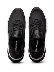 Calvin Klein Black Low Top Lace Up Knit Trainers - Image 4 of 6