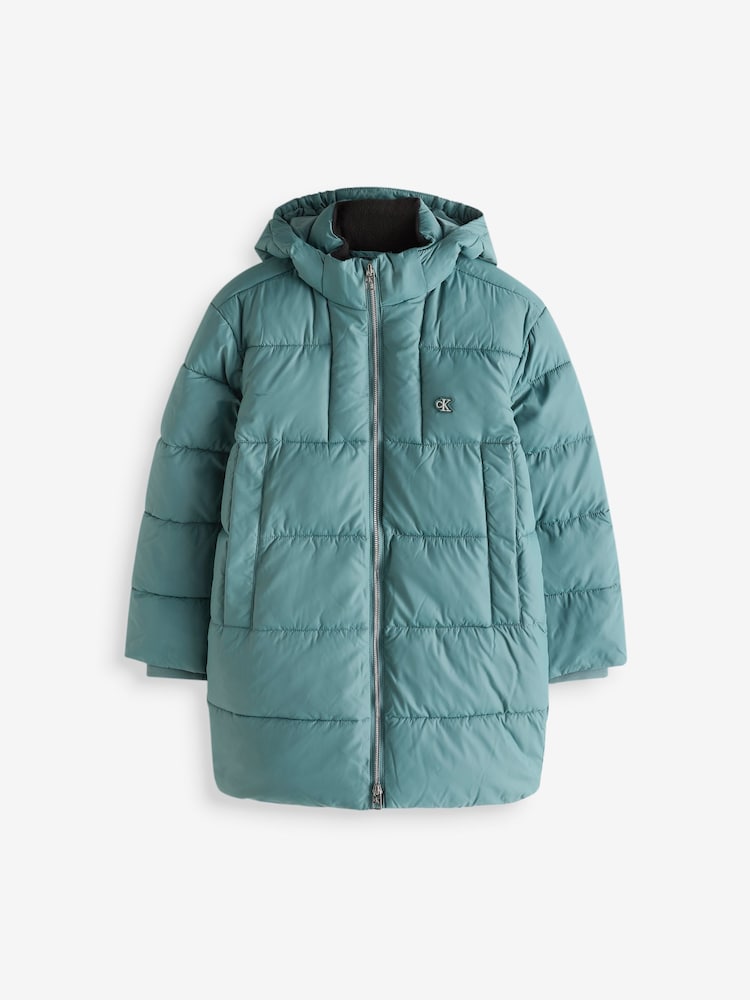 Calvin Klein Green Essential Parka Puffer - Image 5 of 5