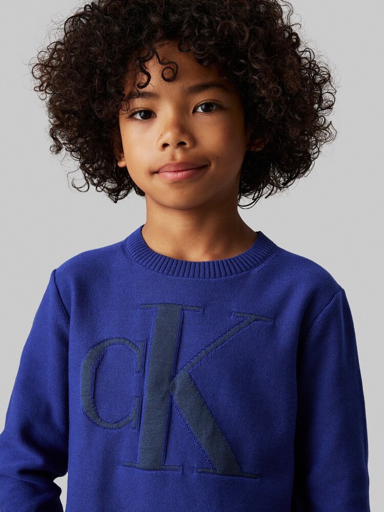 كنزة بشعار تلبيس قياسي من Calvin Klein - صورة 4 من 4 كنزة بشعار تلبيس قياسي من Calvin Klein - صورة 4 من 4