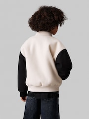 Calvin Klein Natural Heather Varsity Jacket - Image 3 of 4