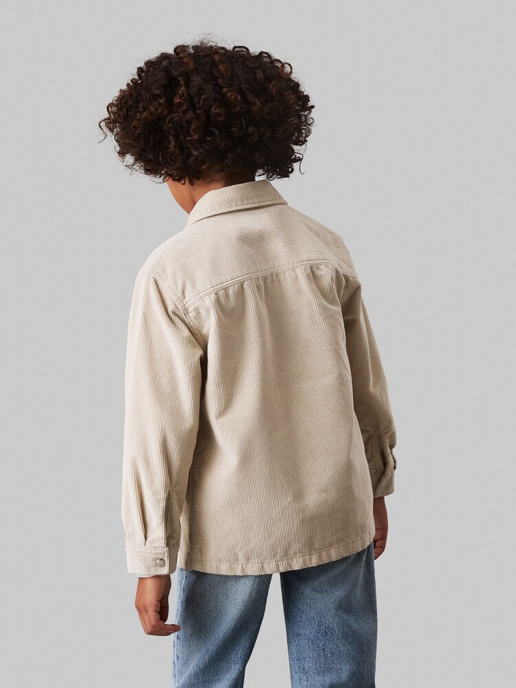 Calvin Klein Natural Corduroy Straight Overshirt - Image 2 of 2 Calvin Klein Natural Corduroy Straight Overshirt - Image 2 of 2