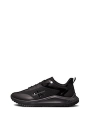 Calvin Klein Black Eva Low Lace Mix Runner Trainers - Image 2 of 7