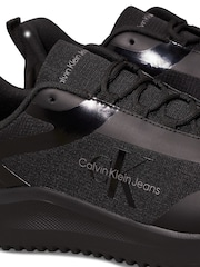 Calvin Klein Black Eva Low Lace Mix Runner Trainers - Image 7 of 7
