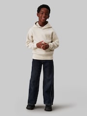 Calvin Klein Natural Bonded Pique Towel Monogram Hoodie - Image 3 of 4