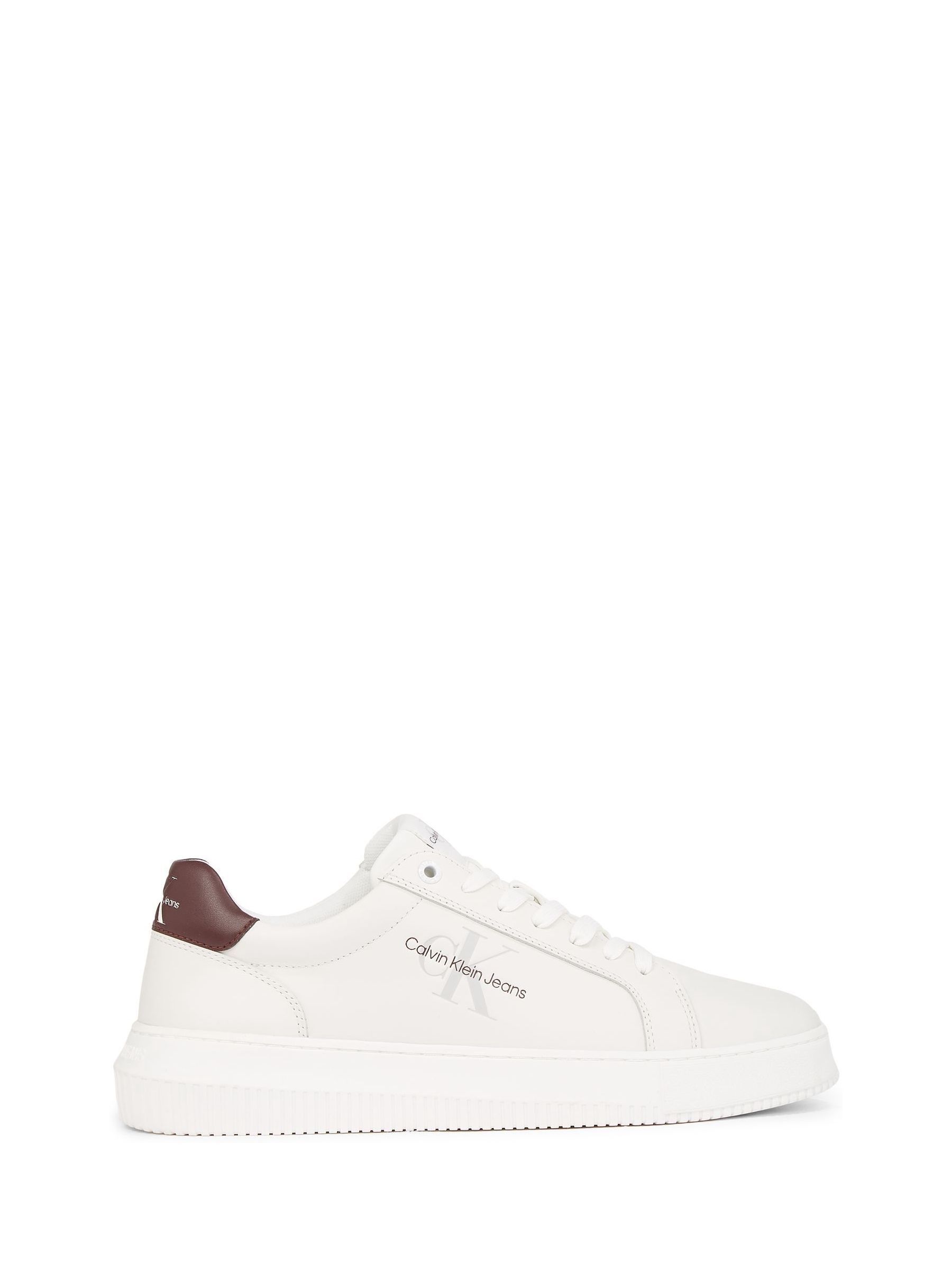 Buy Calvin Klein White Chunky Cupsole Leather Trainers from Next USA