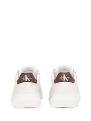Calvin Klein White Chunky Cupsole Leather Trainers - Image 5 of 5