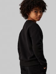 Calvin Klein Black Monogram Crew Neck Fleece Jumper - Image 4 of 5