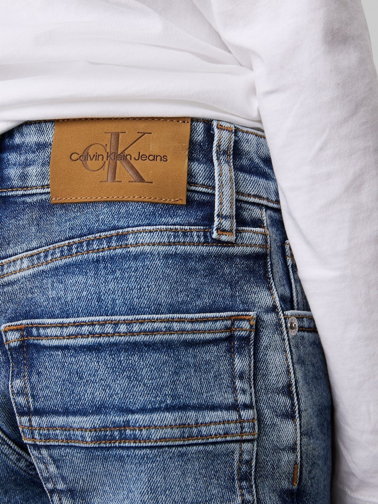 Calvin Klein Blue Regular Fit Straight Jeans - Image 4 of 4