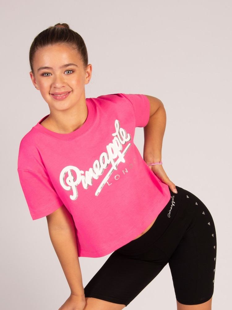 Pineapple Pink Girls London Crop T-Shirt - Image 1 of 7