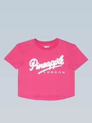 Pineapple Pink Girls London Crop T-Shirt - Image 6 of 7