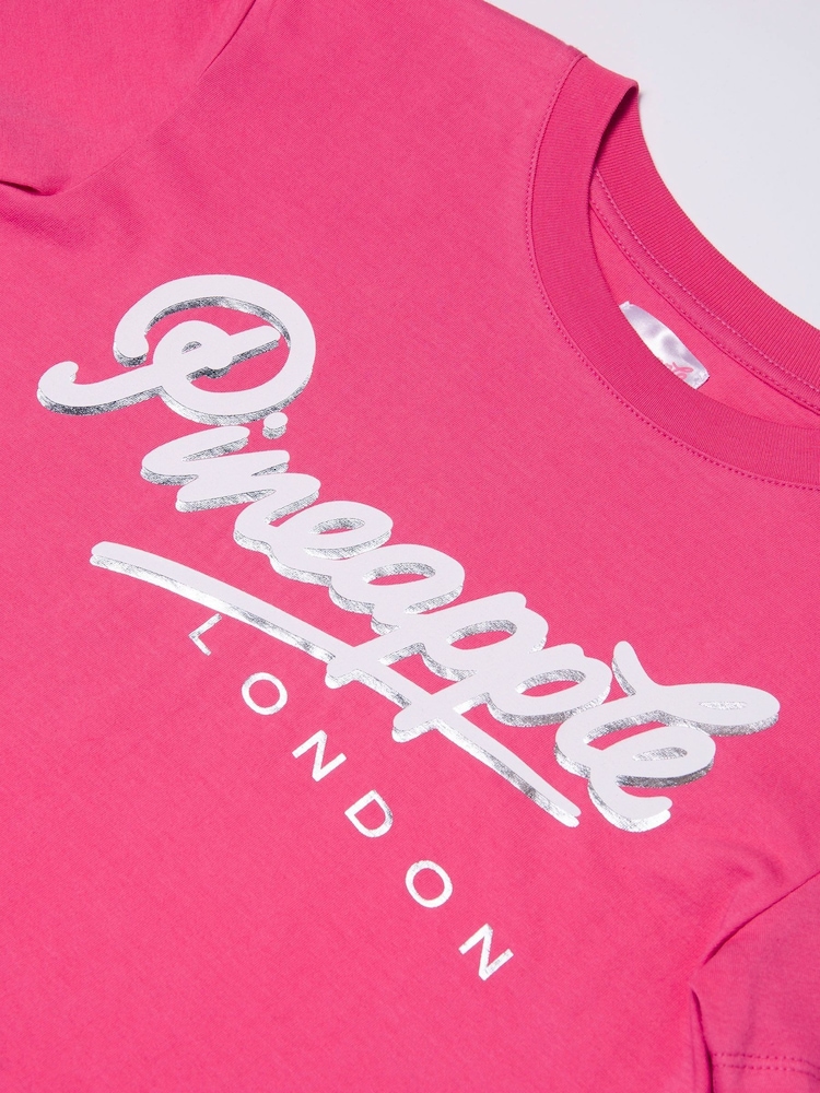 Pineapple Pink Girls London Crop T-Shirt - Image 7 of 7