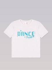 Pineapple White Girls Dance 100% Cotton T-Shirt - Image 8 of 9