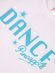 Pineapple White Girls Dance 100% Cotton T-Shirt - Image 9 of 9