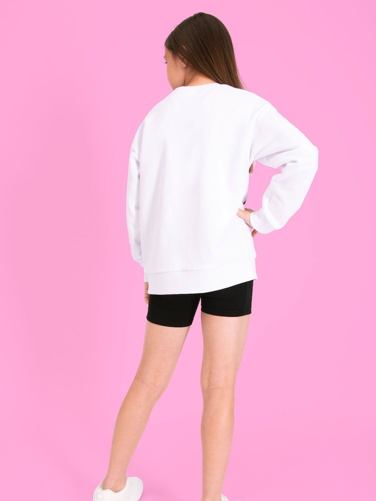 Pineapple White Girls Sweatshirt - Image 6 of 6