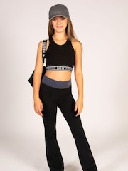 Pineapple Chrome Black Black Charcoal Contrast Band Jersey Trousers - Image 3 of 7