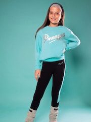 Pineapple Blue Girls Logo Sweat Top - Image 2 of 6