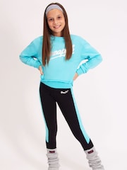 Pineapple Blue Girls Logo Sweat Top - Image 3 of 6
