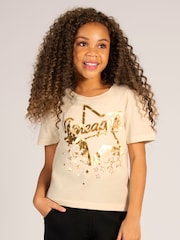 Pineapple Cream Girls Star T-Shirt - Image 1 of 8