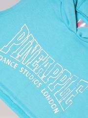 Pineapple Blue Girls Sleeveless Crop Hoodie - Image 9 of 9