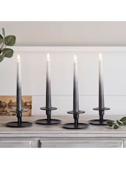 Lights4fun Grey Ombre TruGlow Remote Control Taper LED Candles - Image 1 of 2