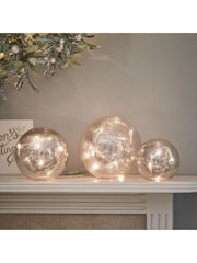 Lights4fun Mercury Glass Light Up Orbs with Remote Control - Image 1 of 1