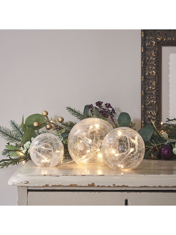 Lights4fun Clear Glass Fairy Light Orbs - Image 1 of 3