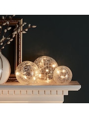 Lights4fun Clear Glass Fairy Light Orbs - Image 2 of 3