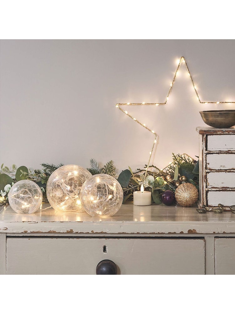 Lights4fun Clear Glass Fairy Light Orbs - Image 3 of 3