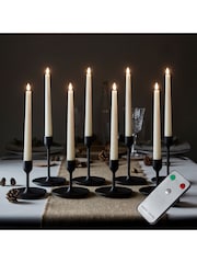 Lights4fun Ivory TruGlow® Remote Control LED Taper Candles - Image 2 of 2