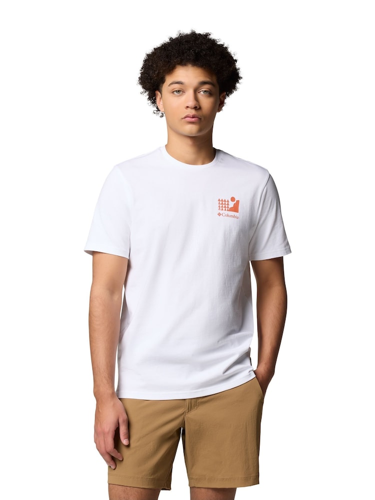 Columbia Explorers Canyon™ Back Short Sleeve White T-Shirt - Image 1 of 5 Columbia Explorers Canyon™ Back Short Sleeve White T-Shirt - Image 1 of 5