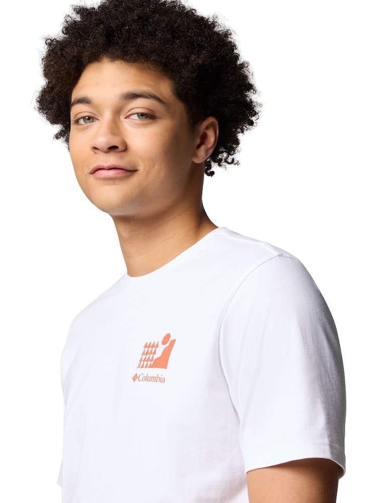 Columbia Explorers Canyon™ Back Short Sleeve White T-Shirt - Image 4 of 5