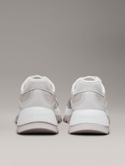 Calvin Klein Grey Lace Up Mesh Mix Runner Trainers - Image 5 of 7