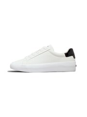 Calvin Klein White Vulcanized Lace Up Leather Trainers - Image 2 of 7