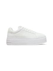 Calvin Klein White Bold Platform Low Leather Trainers - Image 1 of 7