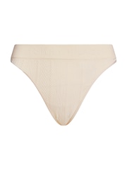 Tommy Hilfiger Natural Lace Trim Logo Waistband Thong - Image 4 of 4