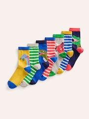 Boden Blue Socks 7 Pack - Image 1 of 2