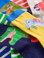 Boden Blue Socks 7 Pack - Image 2 of 2