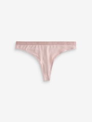 Tommy Hilfiger Red Everyday Luxe Thongs 3 Pack - Image 4 of 4