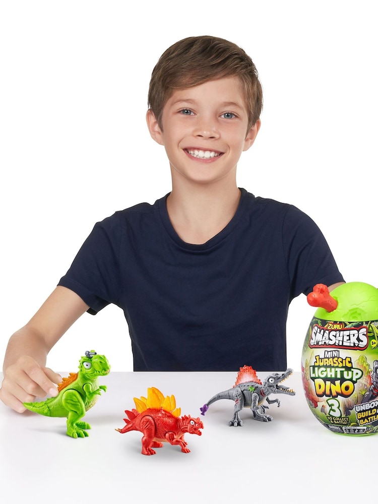 Zuru Smashers Jurassic S1 Mini Light Up Dino Assorted 2 Pack - Image 1 of 6