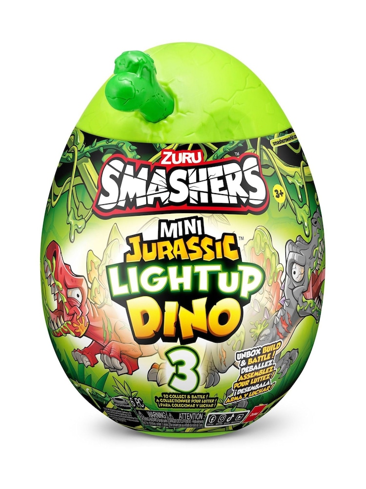Zuru Smashers Jurassic S1 Mini Light Up Dino Assorted 2 Pack - Image 2 of 6