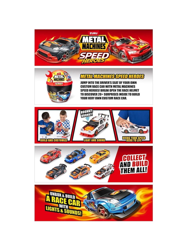 Zuru Metal Machines Speed Heroes S1 Helmet Playset - Image 6 of 6