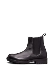Calvin Klein Black Chelsea Leather Boots - Image 2 of 8