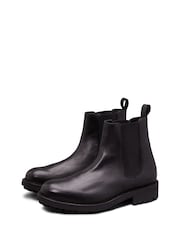 Calvin Klein Black Chelsea Leather Boots - Image 3 of 8
