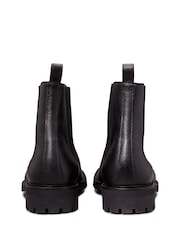 Calvin Klein Black Chelsea Leather Boots - Image 4 of 8