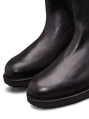Calvin Klein Black Chelsea Leather Boots - Image 8 of 8
