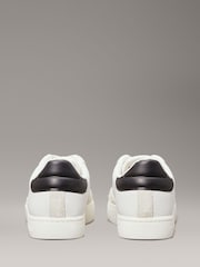 Calvin Klein White Classic Low Cup Lace Up Leather Trainers - Image 6 of 7