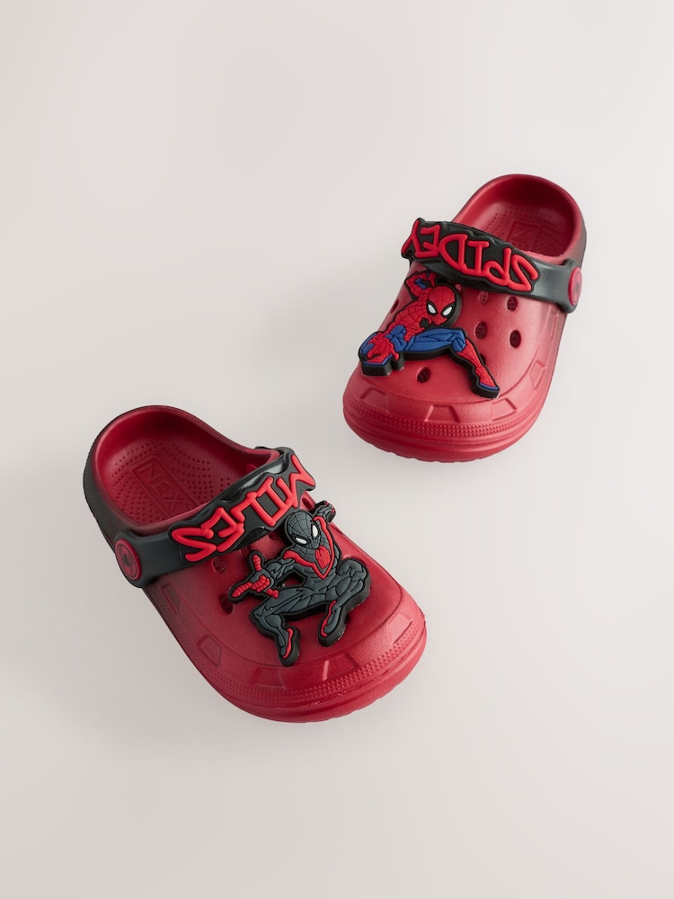 Red/Black Spiderman Clogs - Image 1 of 6