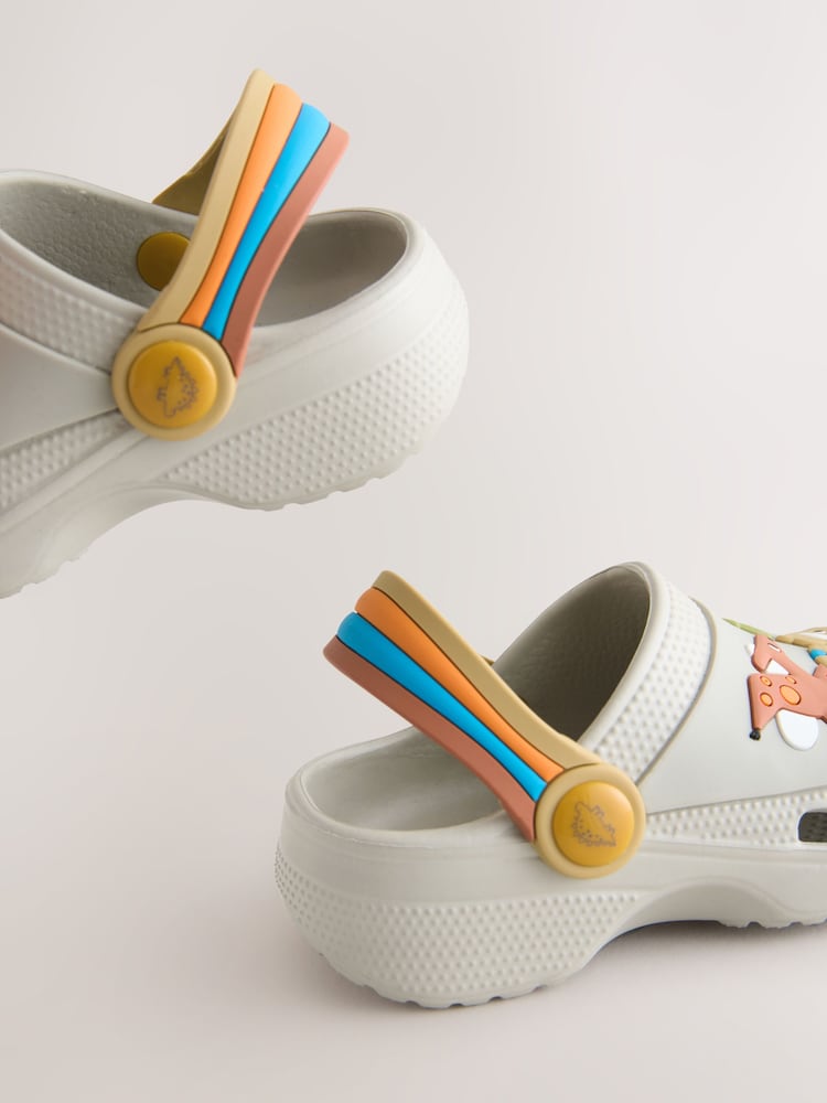 Neutral Dinosaur Print Scene Character Clogs - Image 5 of 7