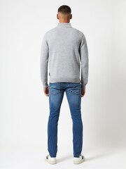 French Connection 10 1/2 Zip Knit Black Jumper - Image 2 of 3